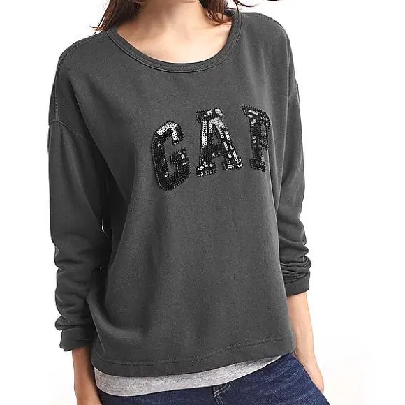 GAP Women’s Sequin Sweatshirt - Picture 1 of 3